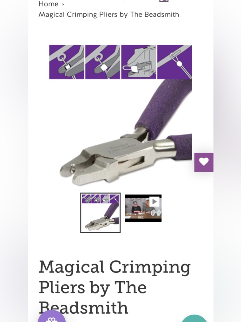 Beadsmith Magical Crimping Pliers and 500 Assorted Crimping Tubes